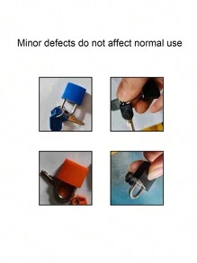 2pcs Mini Colorful Locks With Keys, Suitable For Luggage And Travel Cases, Mini Key Padlocks, Zinc Alloy Metal Locks, Colorful Shell, 2 Keys, Compact And Portable, Also Suitable For Cabinets, Gym, School And Pairing Games - Durable, No Battery Required, Padlocks - Multicolor - View 4