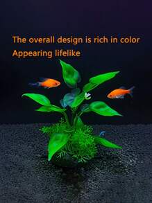 Decoraciones de acuario, plantas artificiales, de fácil cuidado, accesorios decorativos de micro paisaje, hierba submarina falsa, paisajismo de acuario, plantas acuáticas de plástico, decoración de pecera