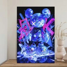 KAW Hip Hop Graffiti Art Canvas, Street Style Modern Wall Decor, Suitable For Bedroom, Kitchen, Dining Room, Living Room, Office, And Other Home Wall Decorations
