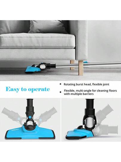 YISORA N3 Cordless Stofzuiger Cleaner, 17kPa Powerful Suction, 0.7L Dust Bin, 40min Runtime, 2200mAh Capacity, 70dB Noise Level view 10
