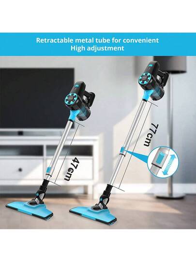 YISORA N3 Cordless Stofzuiger Cleaner, 17kPa Powerful Suction, 0.7L Dust Bin, 40min Runtime, 2200mAh Capacity, 70dB Noise Level view 8