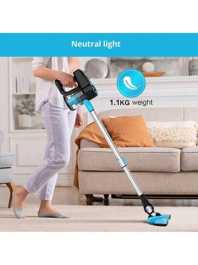 YISORA N3 Cordless Stofzuiger Cleaner, 17kPa Powerful Suction, 0.7L Dust Bin, 40min Runtime, 2200mAh Capacity, 70dB Noise Level view 9