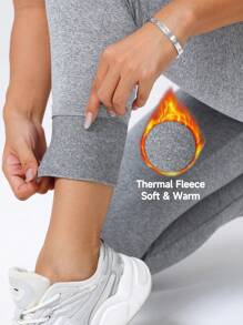 Mallas térmicas forradas cálidas, pantalones de yoga informales para uso diario, entrenamiento, correr y hacer ejercicio