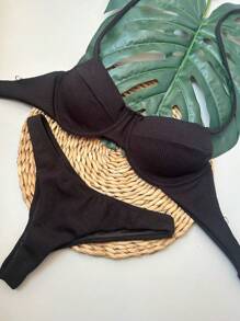 Women Bikini Sets - Black - View 2