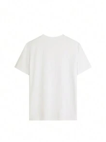 White Women's Casual Everyday Round Neck Short Sleeve Food & Bread Print T-Shirt, Spring/Summer