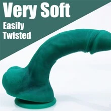 Aimitoy 1 pièce de 8 pouces, gode réaliste et coloré pour le plaisir féminin, jouet sexuel féminin en silicone, plug anal gode, gode de stimulation vaginale, jouet de flirt pour adultes avec ventouse pour utilisation mains libres, fournitures pour adultes