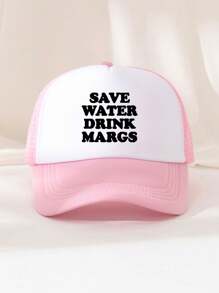 1顶男女通用印花装饰趣味海绵网眼卡车帽、棒球帽、遮阳帽、老爹帽 - 适合日常佩戴、户外旅行、徒步旅行、海滩度假、夏季、假日 - 彩色 - 查看 4