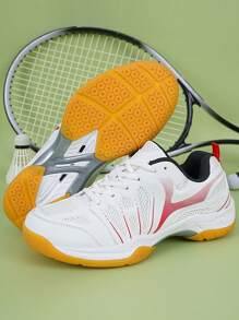 TACHUAN Herren Badminton Schuhe, atmungsaktives Mesh-Design, professionelle rutschfeste Sportschuhe zum Badminton spielen