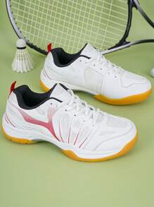 TACHUAN Herren Badminton Schuhe, atmungsaktives Mesh-Design, professionelle rutschfeste Sportschuhe zum Badminton spielen