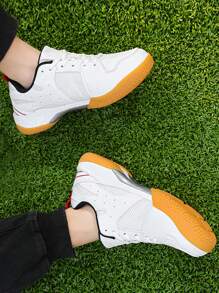 TACHUAN Herren Badminton Schuhe, atmungsaktives Mesh-Design, professionelle rutschfeste Sportschuhe zum Badminton spielen