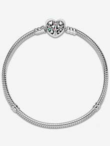 1pc Exquisite 925 Sterling Silver Snake Bone Bracelet, 16-22cm, Gift For Women, Girlfriend, Delicate Women Jewelry - Silver - View 18