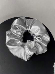 1 szt. Eleganckie spiralne gumki do włosów w kolorze srebrnym, elastyczna gumka do włosów, luksusowa gumka do koka, szykowne akcesoria do włosów, modna gumka do włosów, prezent dla niej, gumki do włosów, gumki do włosów, gumki do włosów, strój sportowy na siłownię