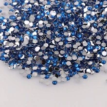 1000pcs Flat Back Resin Rhinestones, Resin Crystals, Round Flat Bottom Resin Gems, For Accessories, Shoes, Clothes, Cosmetics, Bags, Handmade DIY Art Decorations