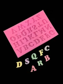 1pc Silicone Mold With Arabic Numerals And Letters For DIY Handmade Crafting