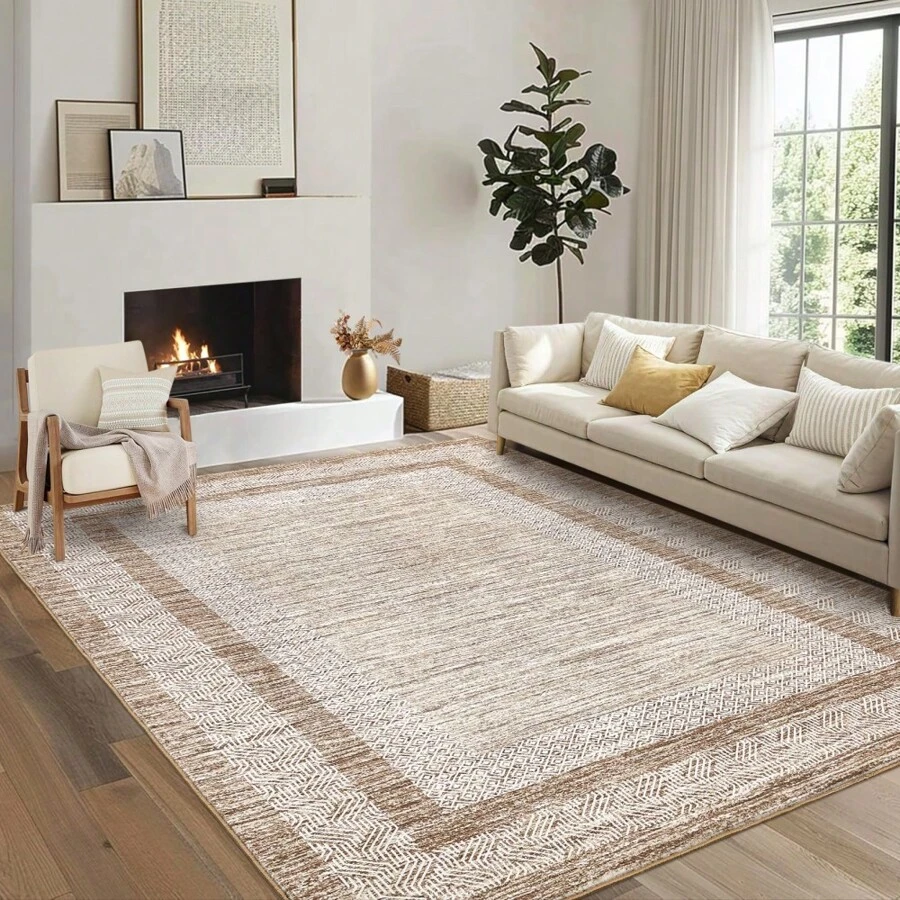 Modern Living Room Printed Area Rug Non Shedding Low Pile Carpet Non Slip  Soft Floorcover Easy To Clean Bordered Doormat Home Aesthetic Decor Thin Stain Resistant Mat Throw Rug For Kitchen Bathroom Bedroom Laundry  Dinning Room Entrance