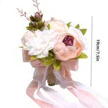 1pc Spring Bridal Bouquet Wedding Bouquets For Bride Flower Bouquets Bouquet For Wedding Bouquet For Bride Rose Bouquet Bridal Holding Flowers Wedding Supplies Outdoor Plastic Artificial Flowers Bridesmaid Bouquets