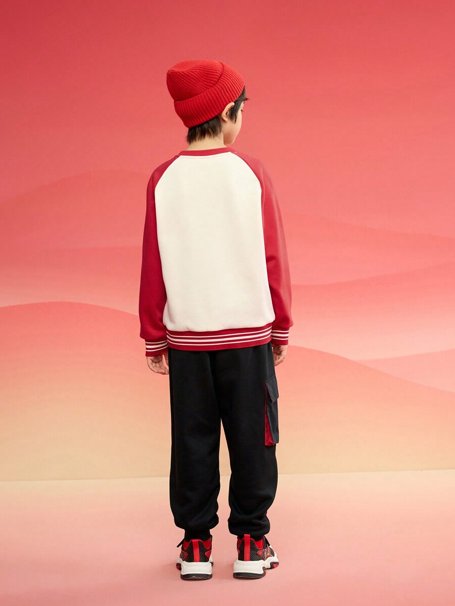 Balabala Moletom Bordado Infantil Masculino, Fit Solto, Novo Estilo de