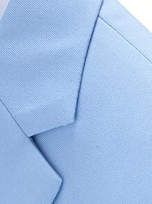 CLOUDSTYLE Men's Lapel Neck Casual Business Suit Jacket - Baby Blue - View 5