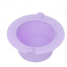 Silicone Wax Warmer Inner Bowl (Purple),Collapsible Silicone Wax Bowl For Hair Removal, Reusable Non-Stick Wax Pot Liner Easy-Clean Silicone Wax Melter Bowl For Melting Wax(Wax Spatula Sticks Not Included)