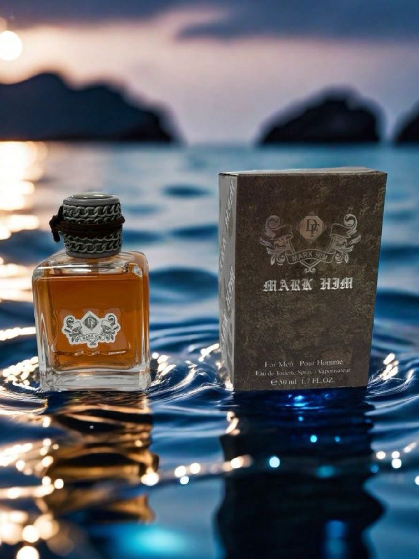 Mark Him Perfume de parfum para hombre de moda , empaque nuevo de 50ml La profundidad del sándalo, la frescura del cedro