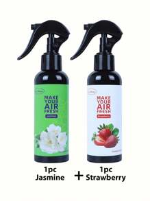 1 peça/2 peças, 150ml/5,07oz, Spray de Aromaterapia com Extrato Vegetal, Purificador de Ar Forte para Roupas, Casa e Carro, Difusor de Aroma, Emissão Natural para Remover Odores, Tornar o Ar Fresco, Acalmar Emoções, Criar uma Atmosfera Romântica, Baunilha, Chiclete, Cereja, Morango, Jasmim, Limão, Gelo Preto, Carro Novo, Colônia, Adequado para Decoração Doméstica, Carros, Salas de Estar, Quartos, Banheiros, Salas de Estudo, Presentes de Aniversário e Formatura, Portátil