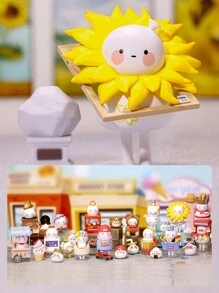 1pc Or More Cute Anime Character PVC Figure Model, Blind Box/Blind Bag, Animal Tea Party Style, Perfect Halloween Gift For Figurine Collectors, Great For Room Decoration