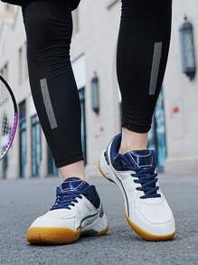 TACHUAN Badminton Schuhe für Herren - Neue Mesh atmungsaktive Spezial Anti-Rutsch Badminton Sportschuhe