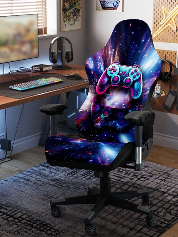 Coprisedia Gaming 4 Pezzi Neri - Elastici, Lavabili, Per Sedie Da Ufficio E Gaming