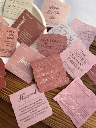 15pcs/Pack Vintage Textured Paper, Assorted Mixed Material Special Paper, Lightweight Retro Literature, Poetry, Diary Journal Decor,School Supplies,Back To School