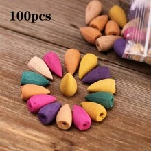 600Pcs Backflow Incense Natural Fragrant Indoor Use For Deodorization & Air Purification, Variety Of Scent: Sandalwood, Agarwood, Rose, Wormwood, Lavender, Great For Bathroom, Anti-Mosquito & Soothing Sleep, Yoga & Meditation, Party Decoration