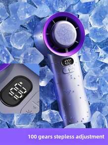 haoss Rechargeable 4000mAh Handheld Portable Electric High Speed Outdoor Round Handheld Fan, 100 Wind Speed Levels, Instant Cooling