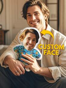 1pc Custom Photo Body Shape Pillow Personalized Hawaii Body Shape Pillow Customized Love Photo Shape Pillow Home Sofa Couple Birthday Gift, Personalized Gift Perfect For Valentine's Day Gifts Unique Gift For Boyfriend Girlfriend Husband Wife Her/Him, Ideal For Birthdays, Anniversaries, Valentine's Day, Graduation, Weddings, Mother's Day, Father's Day, Christmas Funny,Cute Ideal Gifts For Friends For Housewarming Sofa,Bed,Car,Tea Room - Style 1 - View 2