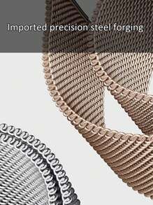 New Milanese Stainless Steel Ring-Shaped Magnetic Watch Strap Metal Magnetic Watch Strap Ultra1/2 Is Unisex And Suitable For 45/49/38/40/41/42/44mm. It Is Compatible With Watch Series 1/2/3/4/5/6/7/8/Se. It Is Breathable, Lightweight, Non-Stuffy, Non-Irritating, And Non-Falling Off. The Entire Watch Series Can Be Used With S9 And S10 Sports And Home Waterproof Watch Straps