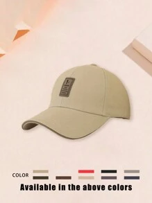 1pc Men's Fashion Baseball Cap, Adjustable Outdoor Sun Protection Casual Hat For Traveling, Beach Holiday, Y2K Style, Suitable For Spring And Autumn