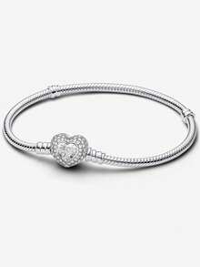 1pc Exquisite 925 Sterling Silver Snake Bone Bracelet, 16-22cm, Gift For Women, Girlfriend, Delicate Women Jewelry - Silver - View 31