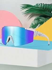 1 Pair Fashion Sport Fashion Glasses, Cycling Glasses, Running Glasses, Suitable For Outdoor Sports, Cycling, Running, Hiking And Other Outdoor Activities Easy Comfort Casual Outfits Outdoor Cycling Glasses For Summer Beach Vacation,Outdoor,Travel