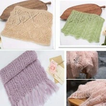 Bolsa de fios variegados de 6 fios - Mudança gradual de cor e mistura de renda de 50% acrílico, 30% alpaca, 20% angorá para tricô e crochê faça você mesmo, suéteres, xales e jaquetas da moda outono e inverno