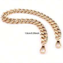 Cadena de metal de 15-47 pulgadas, reemplazo de asa/correa para el hombro de bolso de mano de estilo fashio