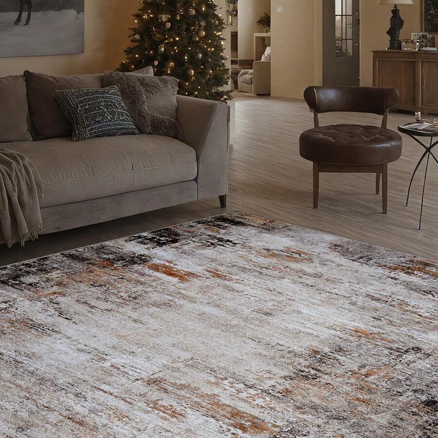 Carpet Area Rug Washable Rug Large Modern Abstract Living Room Rug Winter Warm Soft Anti-Skid Thin Carpet Indoor Floor Non-Shedding Carpets For Bedroom Dining Room Home Office Decor - Li Xiu - 查看 1