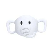 Uroczy silikonowy uchwyt do butelki w kształcie słonia - miękki, łatwy w trzymaniu, odpowiedni dla dzieci w wieku 0-3 lat, akcesorium do codziennego użytku, wielokrotnego użytku, pasuje do większości butelek z szyjką