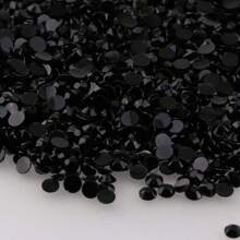 1000pcs Flat Back Resin Rhinestones, Resin Crystals, Round Flat Bottom Resin Gems, For Accessories, Shoes, Clothes, Cosmetics, Bags, Handmade DIY Art Decorations
