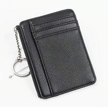 Zipper Bag Slim Lychee Coin Multi-Slot ID Holder Zipper Key Holder Zipper Multiple Slots Women's Slim Card Holder Card Holder Wallet Business Card Holder Credit Card Holder For Men Wallet Mini Wallet Purse Wallet Wallet Keychain Card Wallet
