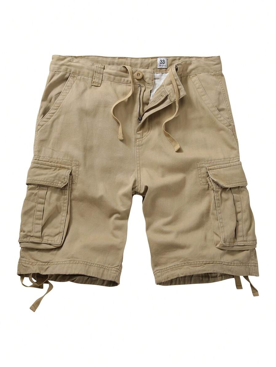 Men's Cargo Shorts, Camo Shorts, Multi Pocket Casual Shorts, Loose Fit Outdoor Work Shorts With No Belt.