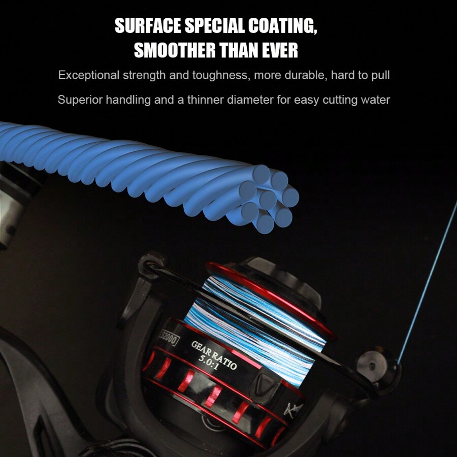 VBESTLIFE Angelschnur 300m 30lb - Geflochtene PE Schnur Für Meer & Süßwasser