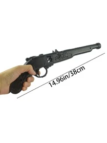 Pistola de Pirata do Caribe de Plástico, Brinquedo de Cosplay de Pirata, Acessório e Brinquedo de Arma para Fantasia de Personagem de Halloween, Acessório para Peça de Teatro, Festa e Festival, Adequado Tanto para Homens Quanto para