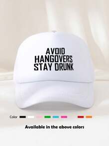 1pc Unisex Printed Decorative Funny Sponge Mesh Trucker Hat, Baseball Cap, Sun Hat, Suitable For Everyday Use, Outdoor Travel, Hiking, Beach - Multicolor - View 7