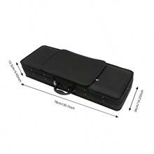 4/4 Violin Case, Violin Case, Square Box With Shoulder Strap, Waterproof And Shockproof. - Black - View 4