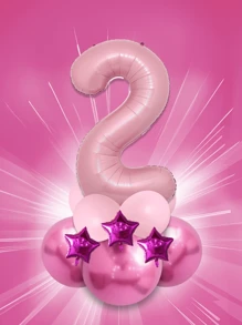 12pcs/Set 32-Inch (Approx. 80cm) Multicolor Number Balloons, 0-9 Large Metallic Foil Number Balloons Made Of Polyester Film, Suitable For Birthday Party Decorations, Wedding Anniversary Celebrations, Baby Showers, And All Festive Occasions - Multicolor - View 26