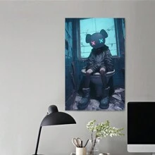 KAW Modern Hip Hop Graffiti Art Canvas, Personalized Creative Style Wall Decor, Suitable For Bedroom, Kitchen, Dining Room, Living Room, Office, And Other Home Wall Decorations