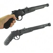 Pistola de Pirata do Caribe de Plástico, Brinquedo de Cosplay de Pirata, Acessório e Brinquedo de Arma para Fantasia de Personagem de Halloween, Acessório para Peça de Teatro, Festa e Festival, Adequado Tanto para Homens Quanto para